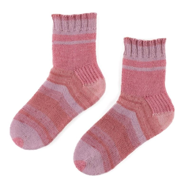 Peace Piece 幸せのカケラ、手編みソックス　no.49