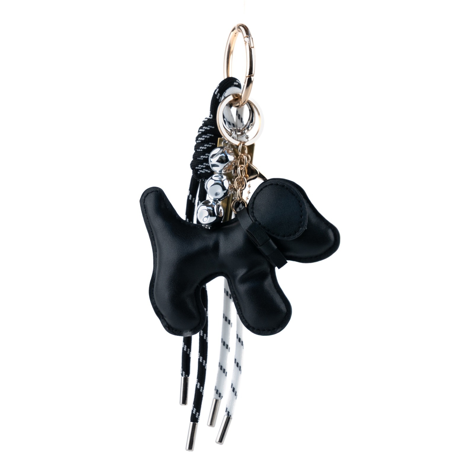 バッグチャーム　犬・黒