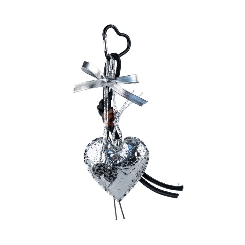 バッグチャーム　ハート・シルバー