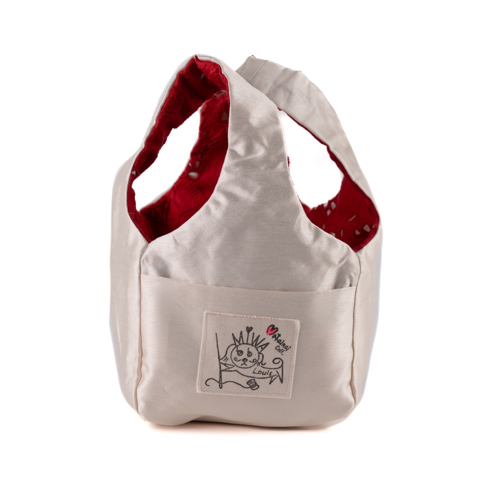 もったいない！コレクションNo96　ミニミニ！ペットみたいに可愛いバッグ ウサギの着せ替え人形付き・赤