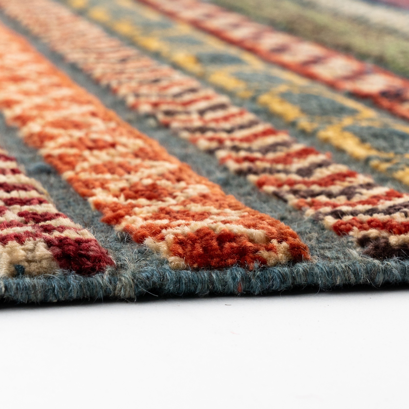 アフガン織り絨毯 LINES No.03