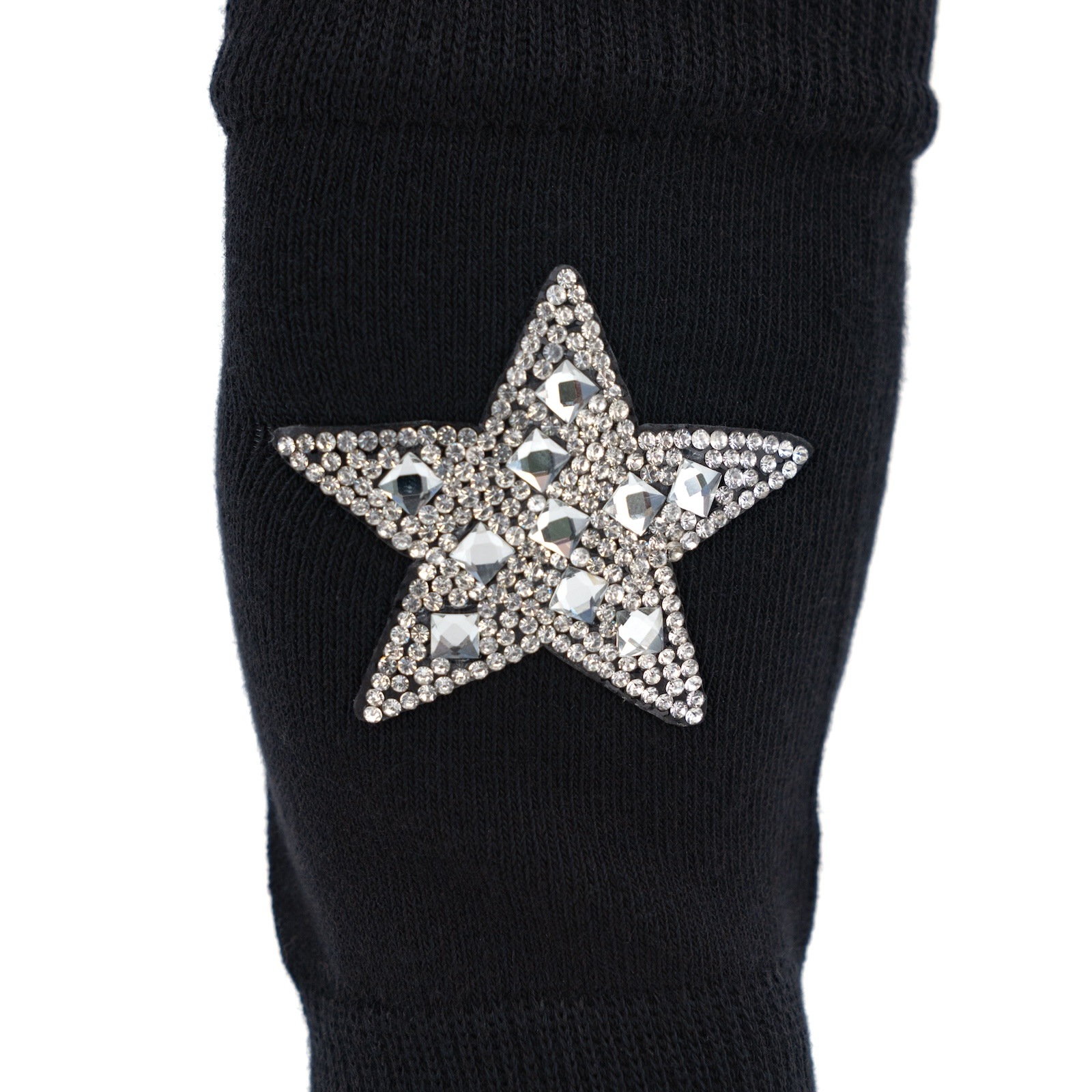 貴婦人のように、キラキラ手袋  　星・黒