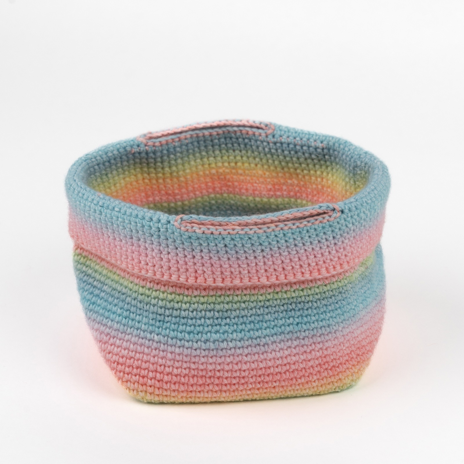 Peace Piece 幸せのカケラ、カシミアの手編みミニ・ニットバッグ　no.34