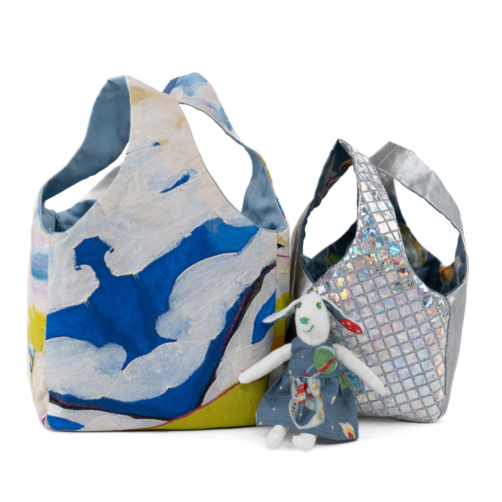 もったいない！コレクションNo89　ミニミニ！ペットみたいに可愛いバッグ ウサギの着せ替え人形付き・キラキラ