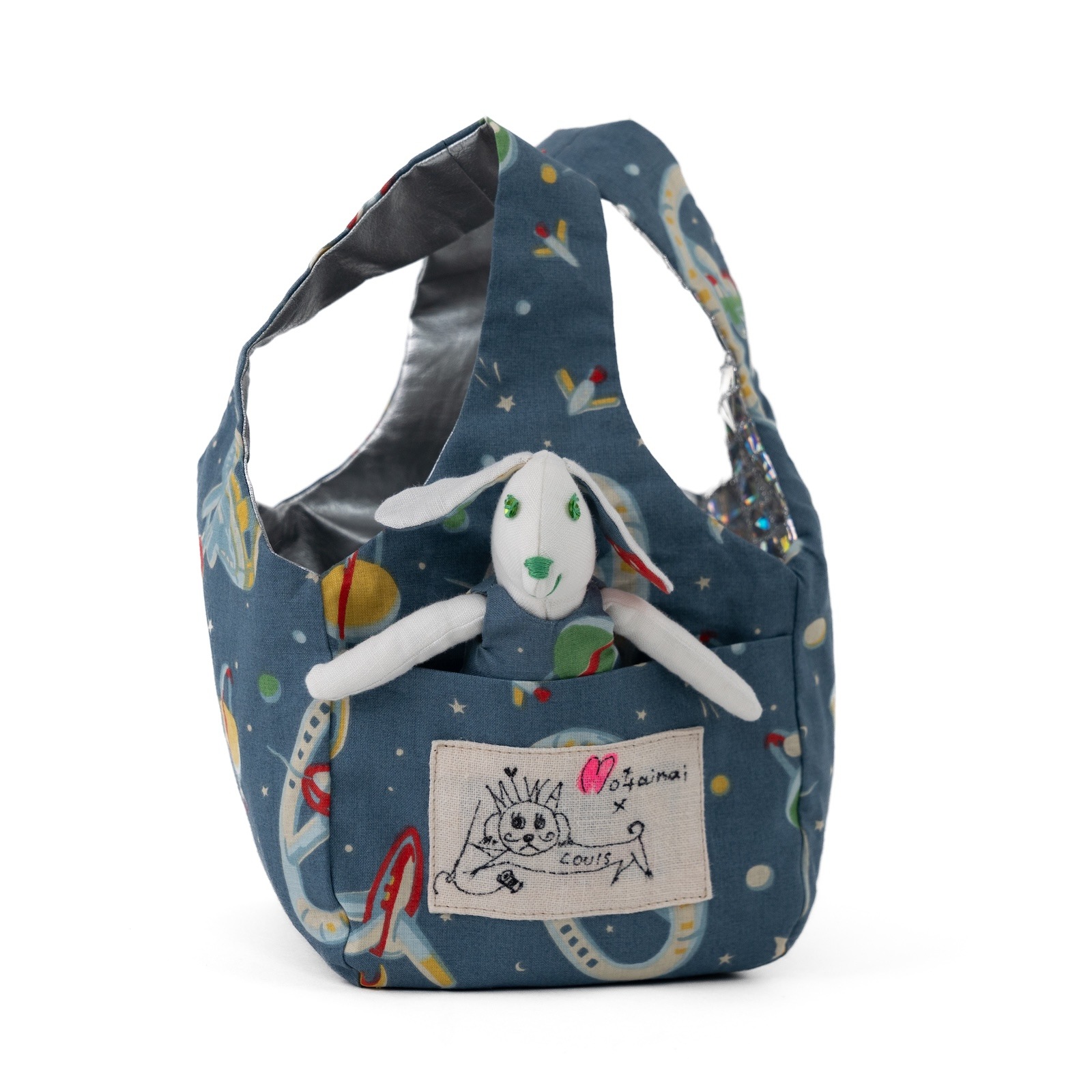 もったいない！コレクションNo89　ミニミニ！ペットみたいに可愛いバッグ ウサギの着せ替え人形付き・キラキラ