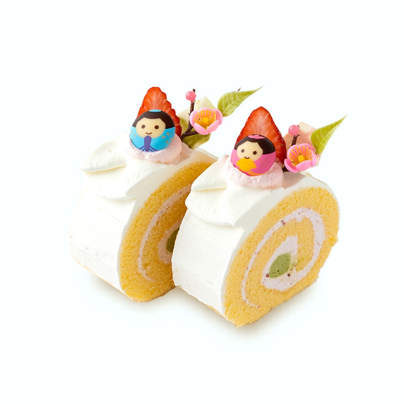 ひなまつりロール 【カット】