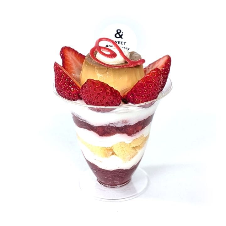 【期間限定】いちごプリンパフェ