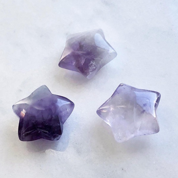 超美石】ラベンダーアメジスト お星さま の恋愛お守り石 | プレミアム
