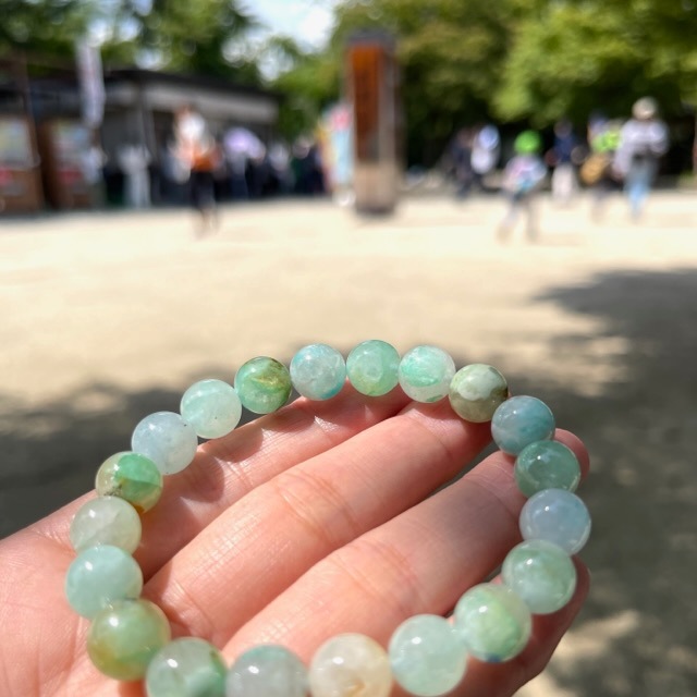 ★希少石★ ジェムシリカ　ブレスレット 高尾山にてアチューメント】【希少】【美石】ジェムシリカ