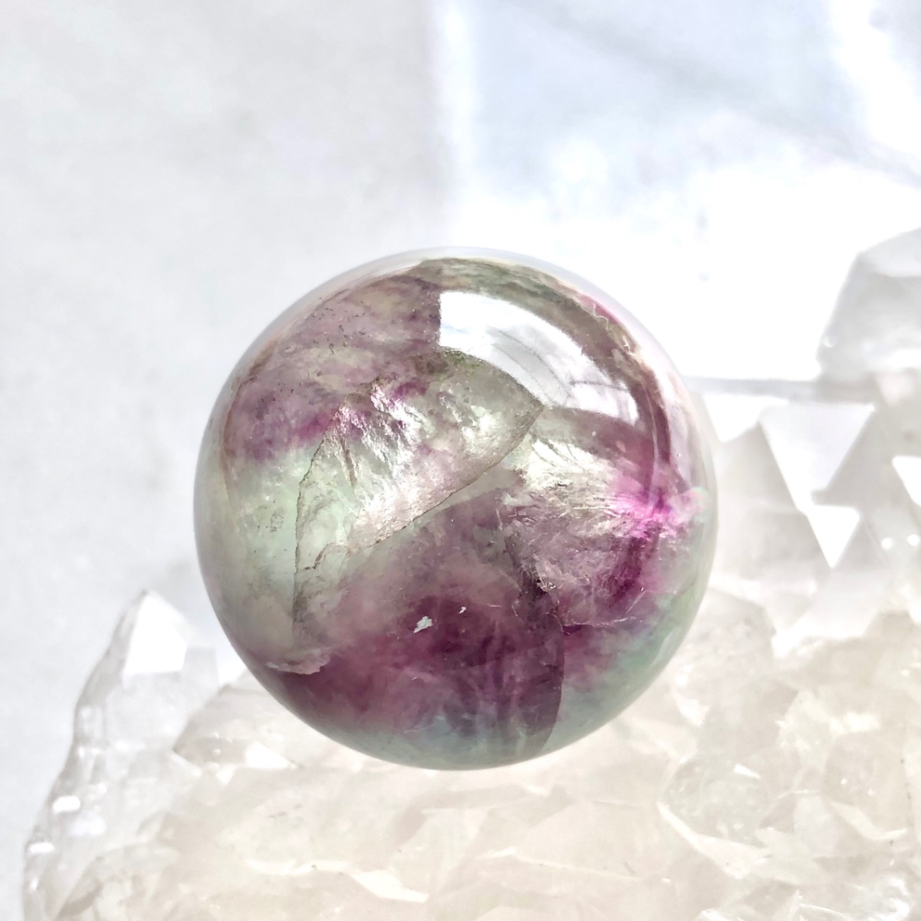 夜光石♡スフィア台座ハート♡羽♡No.230 グラデーション ぴーす様 夜光石♡スフィア台座ハート♡羽♡No.230 グラデーション