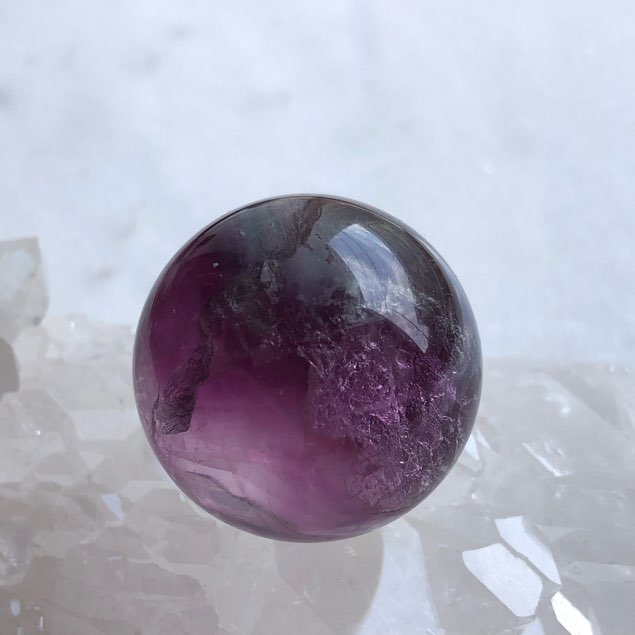 パープルピンクフローライト　丸玉B　素敵な逸品 パープルピンクフローライト 丸玉B 素敵な逸品 ピンク/パープル