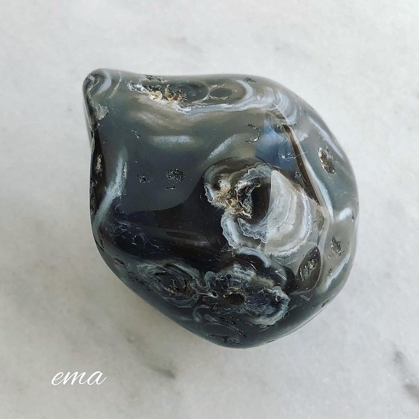 鉱物商店】桜瑪瑙（メノウ） 水晶玉 笑口 クォーツ クリスタル 天然石