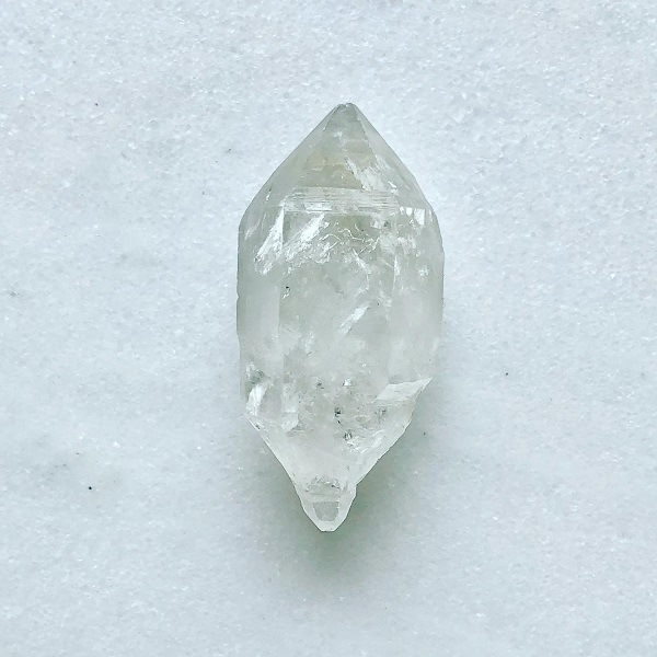 美石】両剣水晶 原石（セプタークォーツ）（ジェネレーター