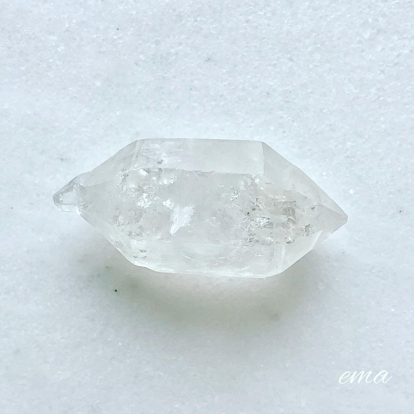 美石】両剣水晶 原石（セプタークォーツ）（ジェネレーター