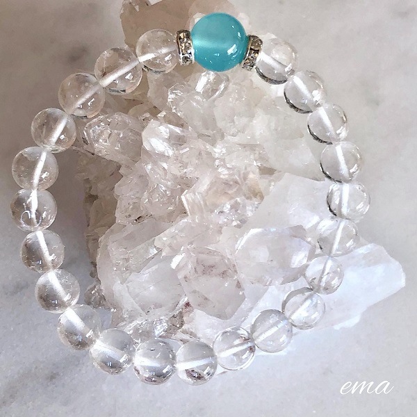 マニハール産水晶ブレスレット