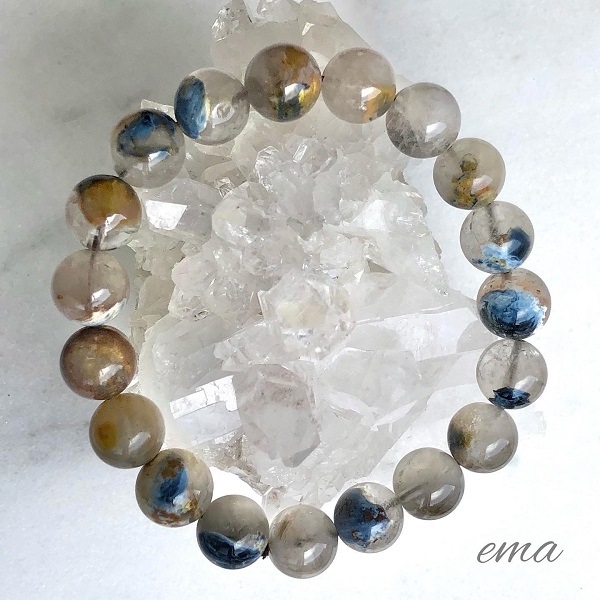 超レア】【超美石】ピーターサイト イン クォーツ 10mm ブレスレット