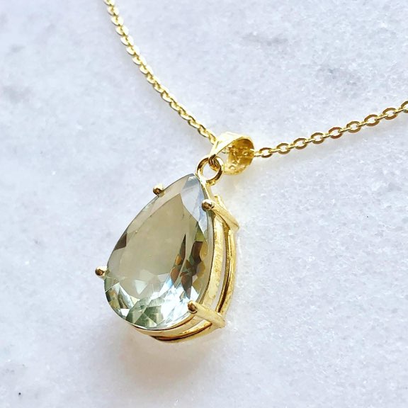 超美石】ブラジル産 グリーンアメジスト（プラシオライト