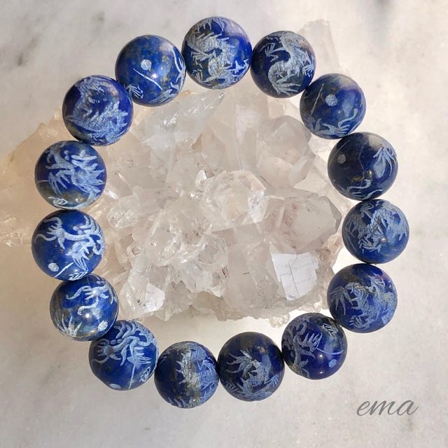 天然石のブレスレット「ラピスラズリ」   「アフガニスタン産」 ラピスラズリ(アフガニスタン産)ブレスレット 12月誕生石 ◇ベル宝飾