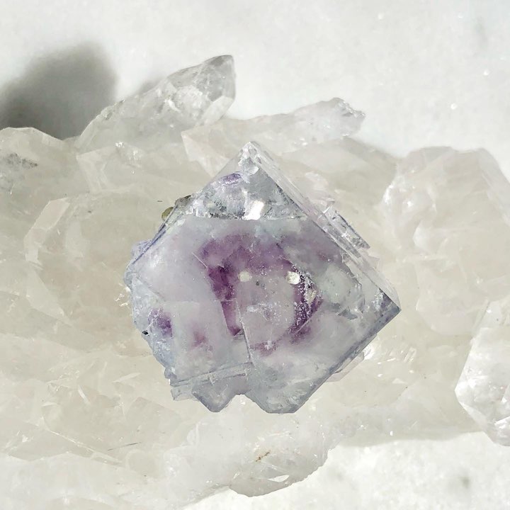 天然石 フローライト パープルフローライト バイカラー 原石 オススメ レア