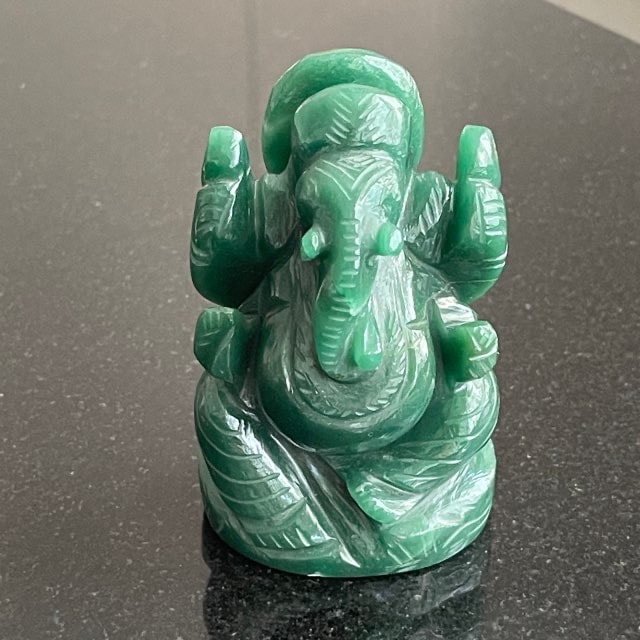 期間限定お値下げ！ ガネーシャ　特大　希少　置物　ラブラドライト ガネーシャ特大希少置物ラブラドライト