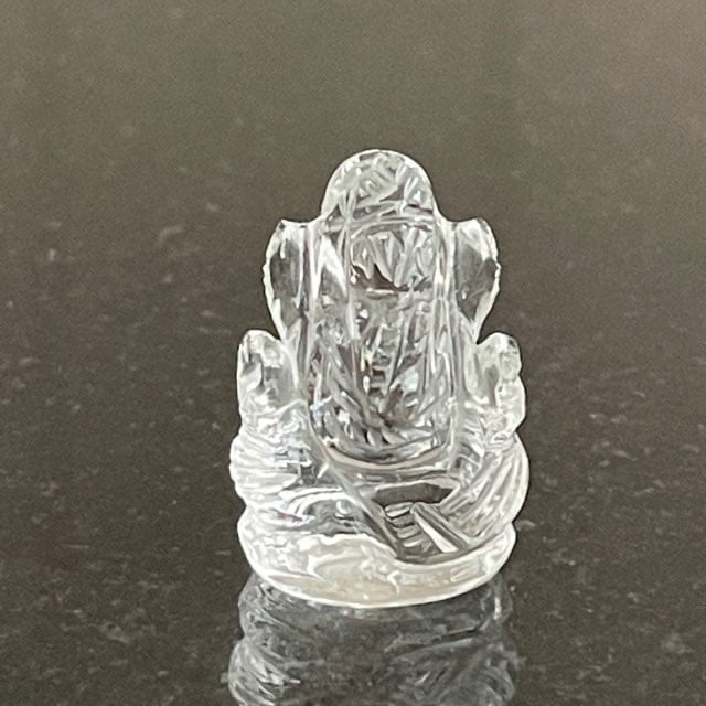 ガネーシャ　特大　天然石　翡翠　K22金使用 　特注品 水晶ガネーシャ様① | 時の旅人