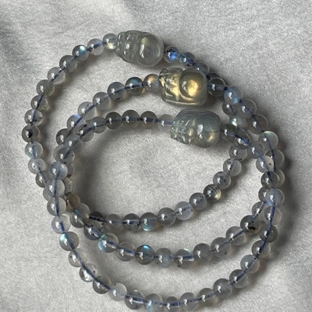 激安❣️ラブラドライト貔貅ブレス✨ ラブラドライト貔貅ブレスレット 天然石ブレスレット パワーストーン