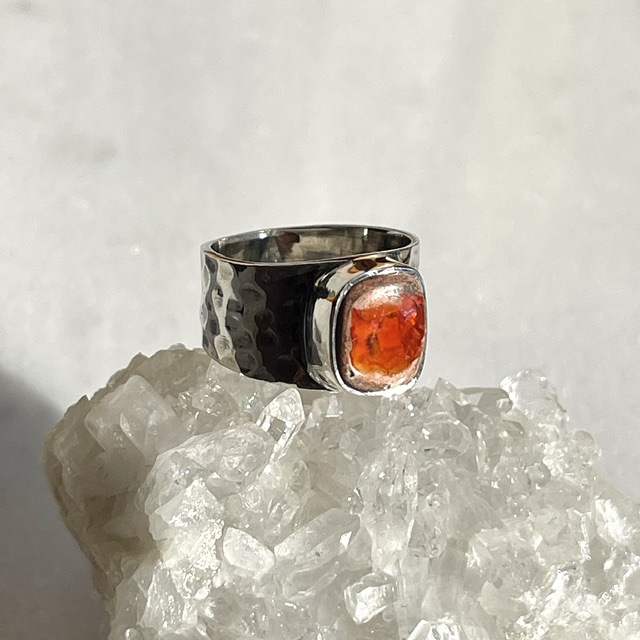 オパールリング 12号 人工宝石 豪華デザイン　MAQUALAY マコーレ オパール リング – Fruitsjolie