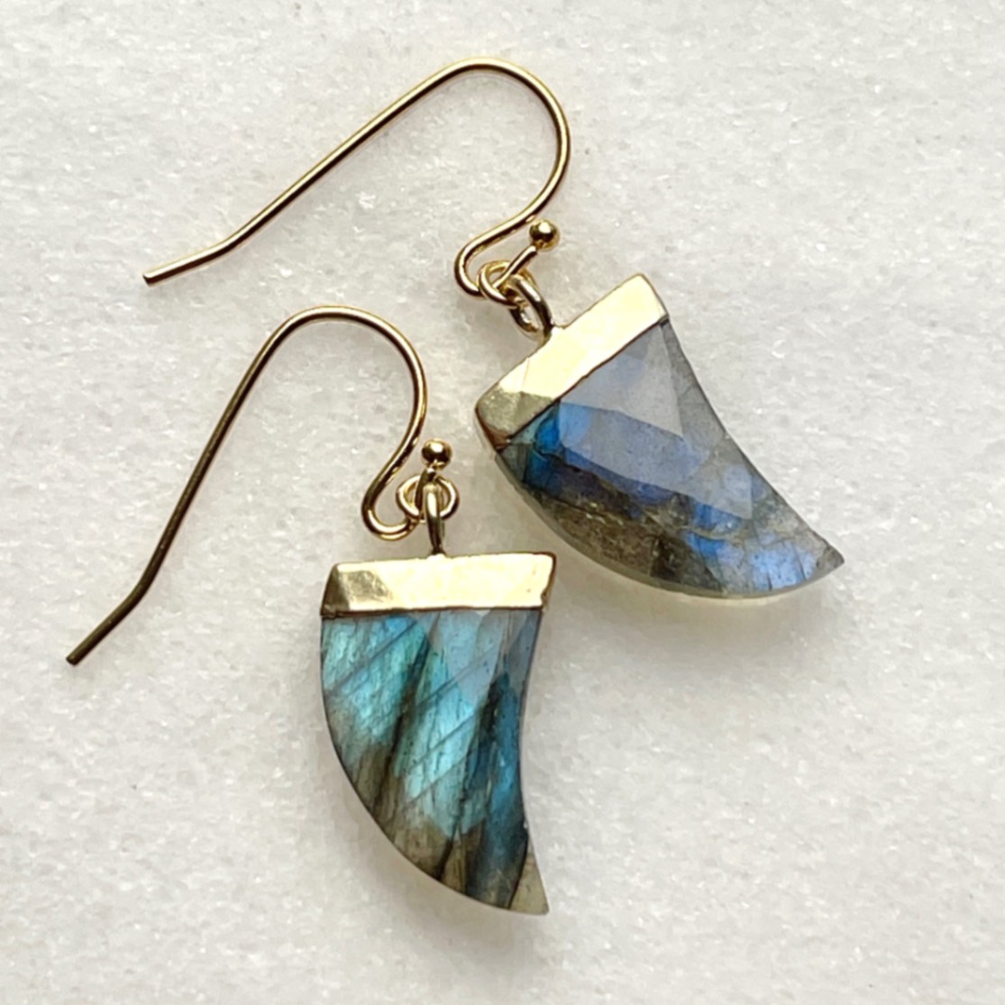 Kaya様専用◇ラブラドライト×ピンクスピネルピアス✧14kgf 超美石