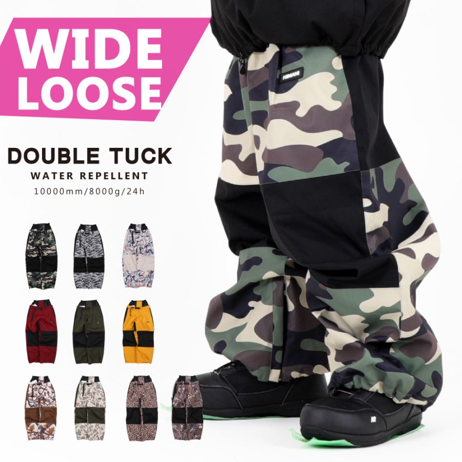 Double Tuck Pants/切り替えダブルタックパンツ snj-490k | - SNOW