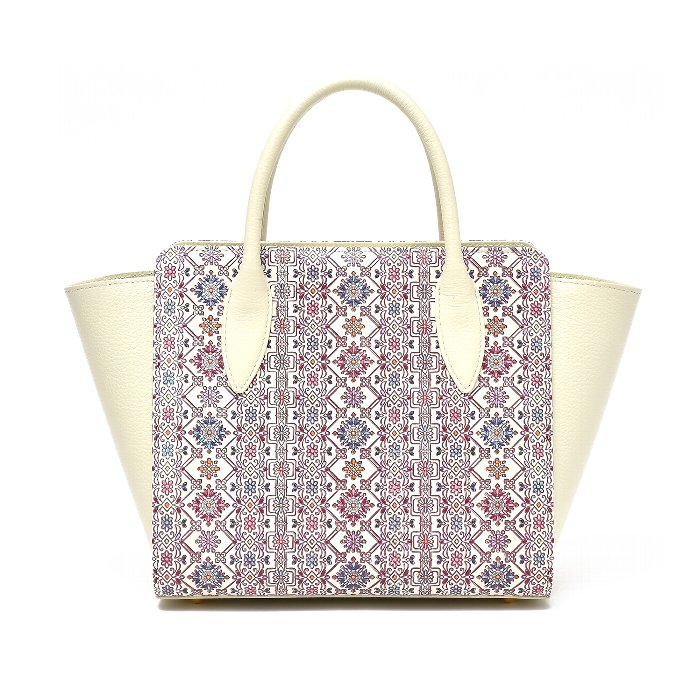 バッグ flowergarden Flowering トートバッグ ブロックプリントトートバッグ レディース