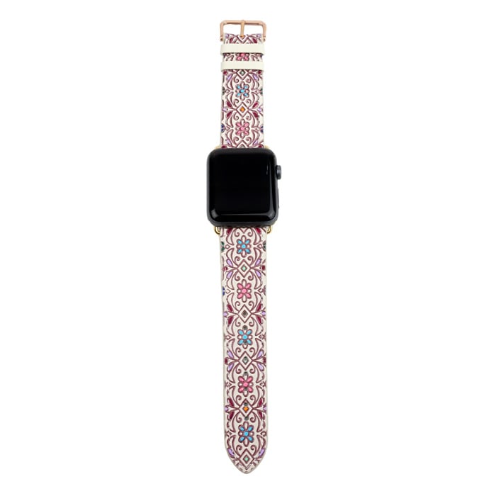友禅文庫 フラワーガーデン Applewatchベルト(42mm/44mm)｜e-mono