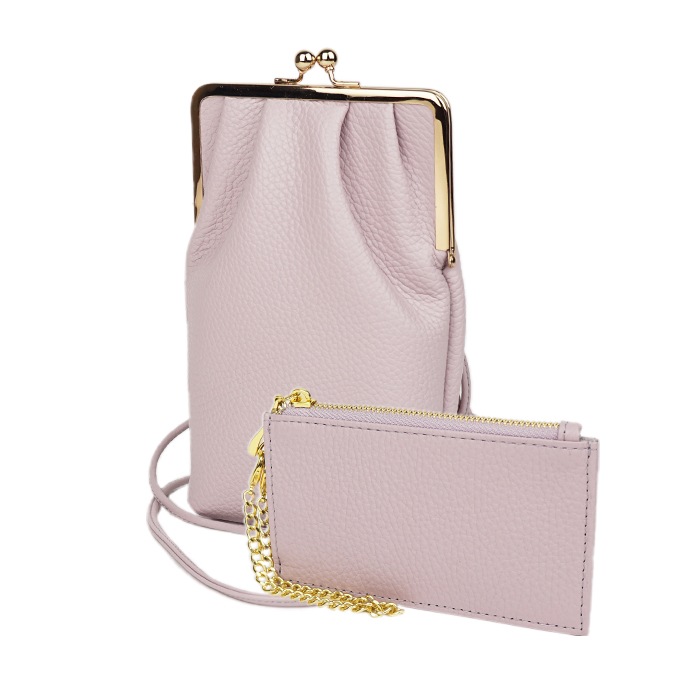 フラグメントケース付きがま口スマホポーチ【popful/ポップフル】｜e