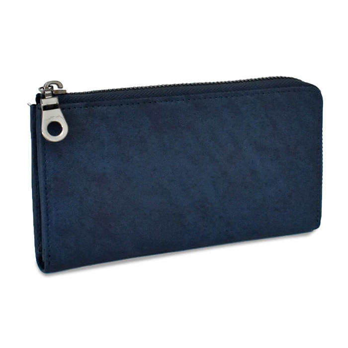 YEZODEER 藍染め L字ファスナーミドル財布｜e-mono（イーモノ）