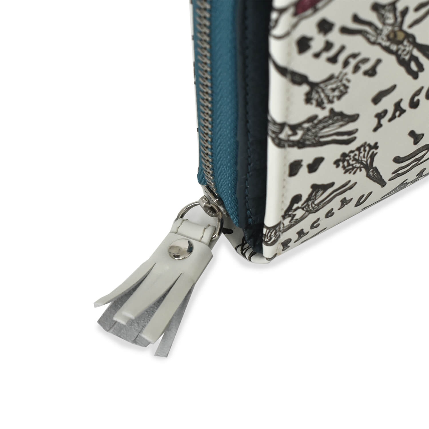 友禅文庫×paccapacca JOCKEY ラウンドファスナー二つ折り財布｜e-mono