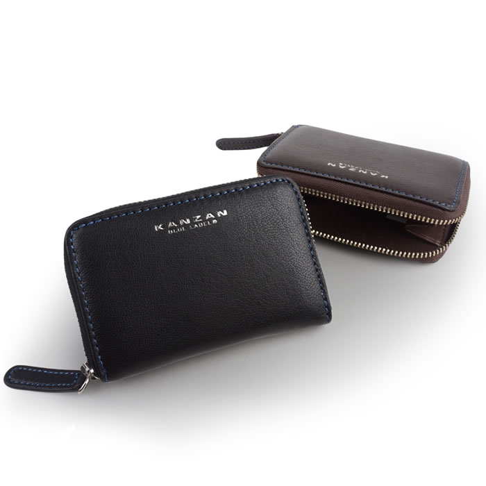 小銭入れ メンズ コインケース 紳士 財布 男性 コンパクト 本革 ゴート 山羊革 シンプル Kanzan E Mono イーモノ