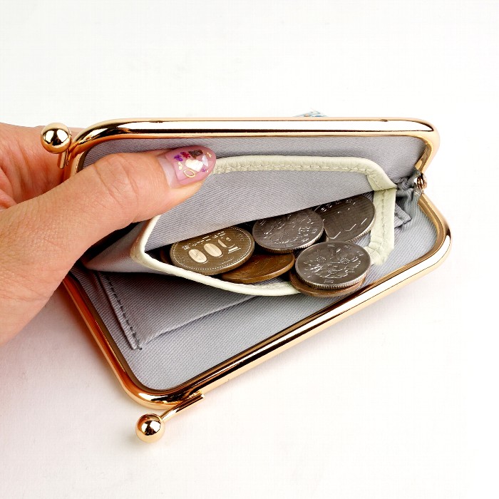 AY◟̽◞̽ ༘* がま口お財布 友禅文庫 フラワーガーデン L字がま口財布｜e-mono（イーモノ）