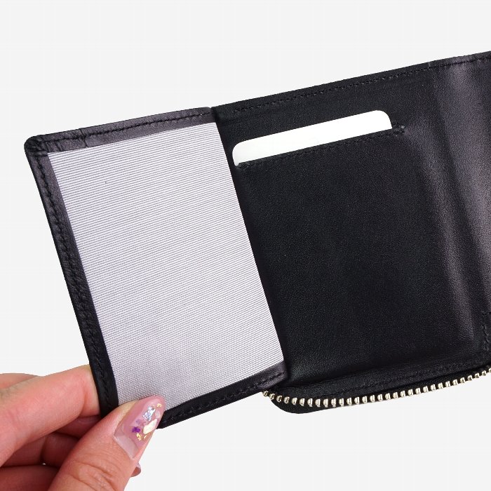 L字ファスナー 財布 毘沙門 レディース メンズ 小さい財布 ミニ財布 二