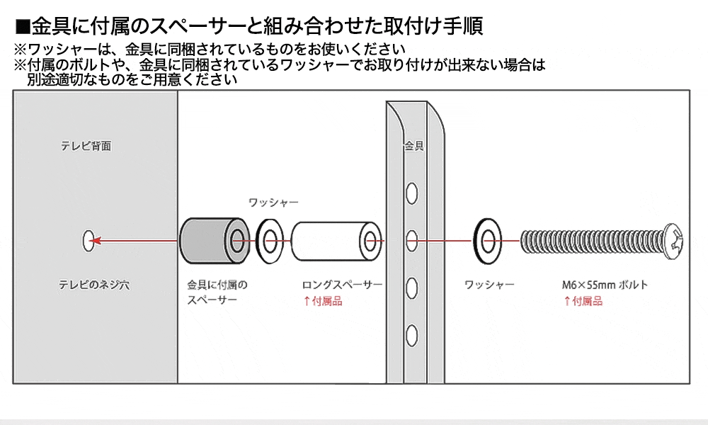 ڥץѡġ۶°ΥڡȤ߹碌ƻѡ󥰥ڡå - LONG SPACER SET