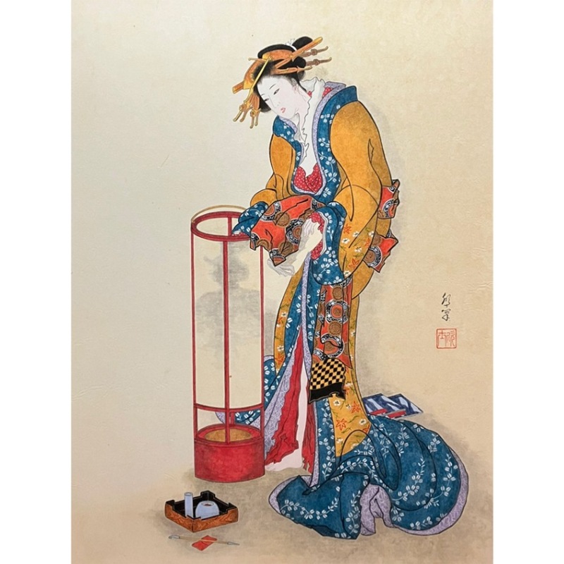 今関 アキラコ 希少画集画、状態良好、新品高級額装付、送料無料、洋画