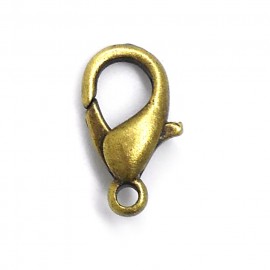 約12×6mm 10個入 カニカン 銅古美 【ゆうパケット対応】|アクセサリーパーツ|その他
