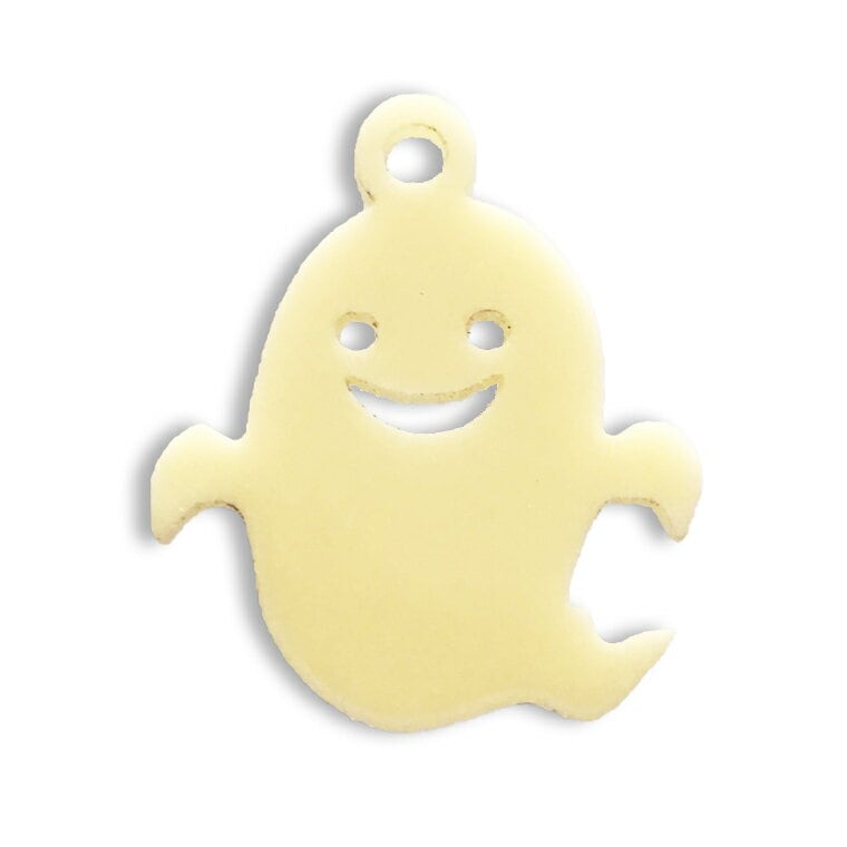 アクリルチャーム オバケ 5cm 厚さ2mm 選べる豊富なカラー アンシャンテラボ / ハロウィン ゴースト お化け パンプキン アクセサリーパーツ ピアス イヤリング ブレスレットハンドメイド材料 レジン資材【ゆうパケット対応】
