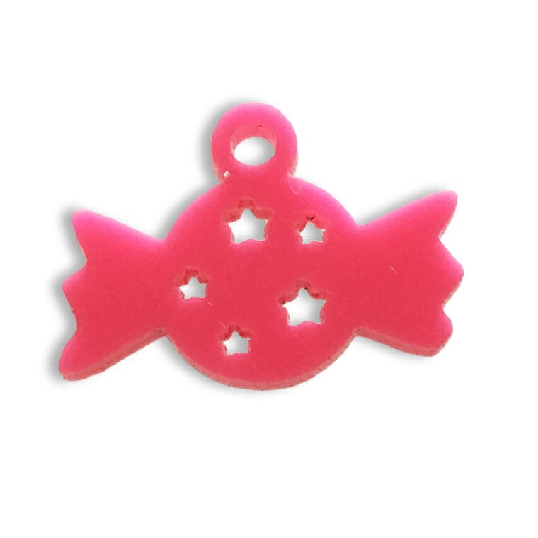 アクリルチャーム キャンディー 3cm 厚さ2mm 選べる豊富なカラー アンシャンテラボ / ハロウィン 飴 アクセサリーパーツ ピアス イヤリング ブレスレットハンドメイド材料 レジン資材【ゆうパケット対応】