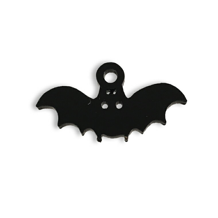 アクリルチャーム コウモリ 5cm 厚さ2mm 選べる豊富なカラー アンシャンテラボ / ハロウィン 蝙蝠 バット アクセサリーパーツ ピアス イヤリング ブレスレットハンドメイド材料 レジン資材【ゆうパケット対応】
