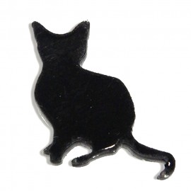 2cm アクリルレジン台 猫1 座り子猫 厚さ:2mm 選べる豊富なカラー アンシャンテラボ / アクセサリーパーツ 猫 ピアス イヤリング ブレスレット ハンドメイド材料 レジン資材 プレゼント 飾