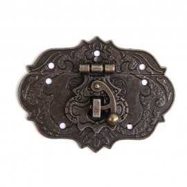 留め具 ケースロック アンティーク風 H56×W76×D11mm 1個入 / 金具 鍵 錠前 金属 パーツ DIY ハンドメイド資材【ゆうパケット対応】|カルトナージュパーツ|その他