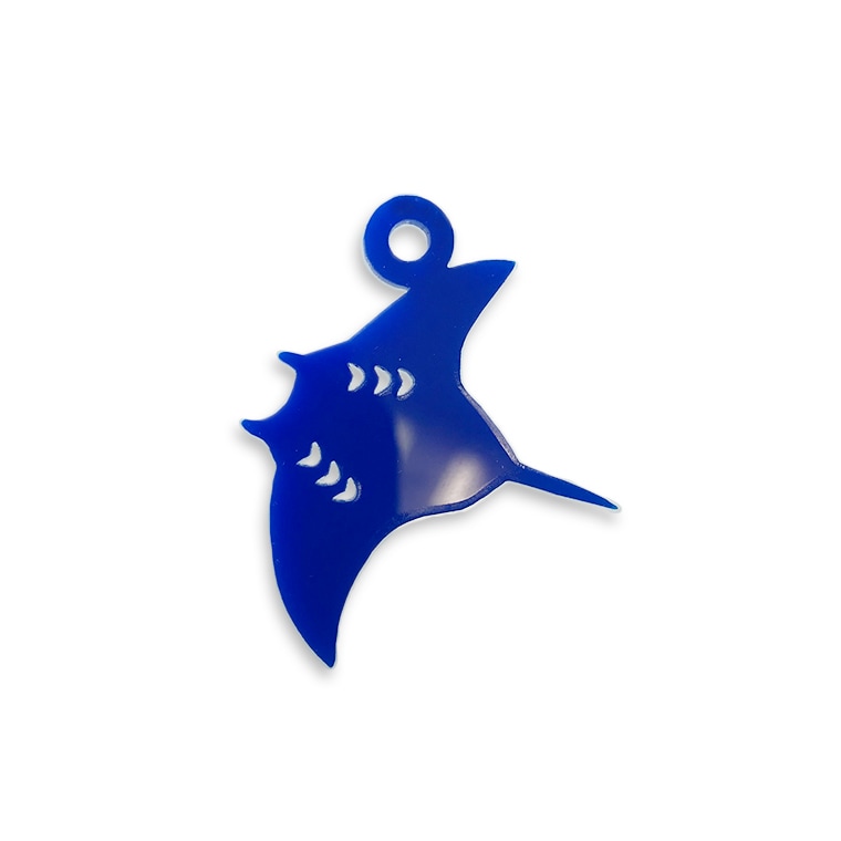 アクリルチャーム マンタ 3cm 厚さ2mm 選べる豊富なカラー アンシャンテラボ / まんた マリン アクセサリーパーツ ピアス イヤリング ブレスレットハンドメイド材料 レジン資材 【ゆうパケット対応】