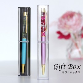 アクリルペンケース ギフトボックス 全2色 クリア・ブラック 155×25mm 1個入 / 透明 箱 小箱 ラッピング 材料 備品 プレゼント 資材【ゆうパケット対応】|梱包・ラッピング用品|その他