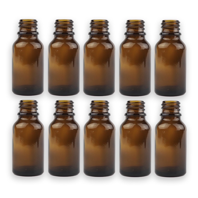 15ml 10本セット 遮光瓶 茶色 ドロッパー付 28mm×65mm Φ10.5mm / 遮光