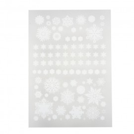 レジン封入用 コラージュフィルム いろんな雪の結晶 1個入/ スノーフレーク スノークリスタル snowflake snowcrystal 飾り 透明シート 手作りグッズ 雑貨 ファッション 装飾 ア