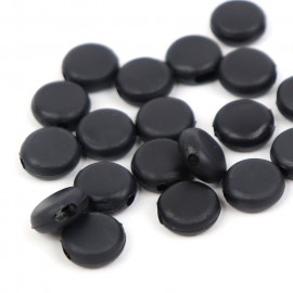 20個入マスク用 調整パーツ 丸型 黒 直径約10mm 穴2mm 2×4mm / 耳が痛くならない グッズ バックファスナー ラバー ブラック アジャスター ストッパー ホワイト ゴム 長さ調整 手作